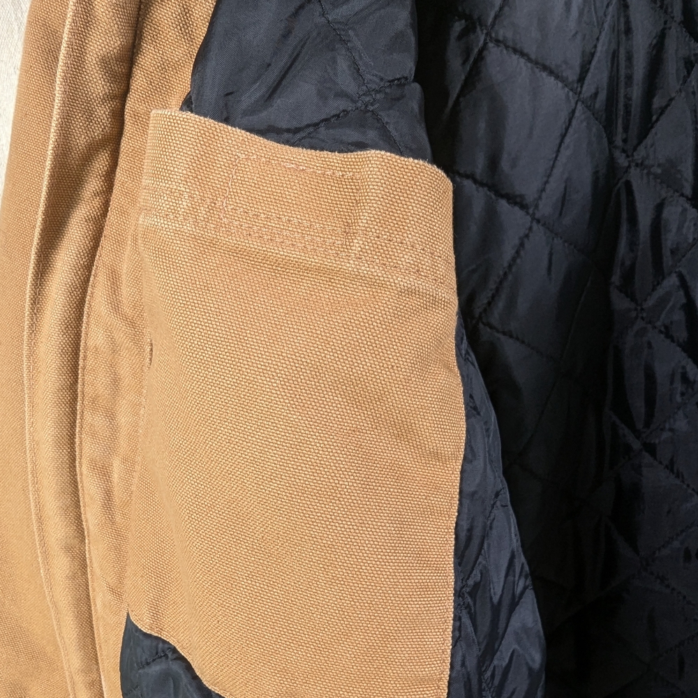 Carhartt Quilted Flannel Lined Duck Active Jacket XL Thinsulate Good Condition - Picture 10 of 16
